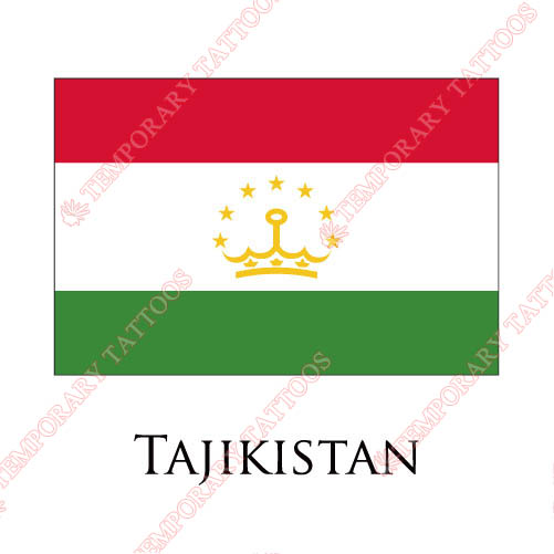 Tajikistan flag Customize Temporary Tattoos Stickers NO.1995